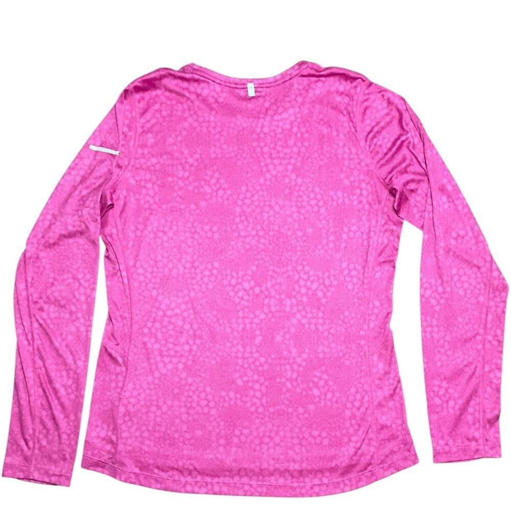 Nike Running Dri Fit Fuchsia Long Sleeve Sports Top Size Large EUC - Picture 2 of 11